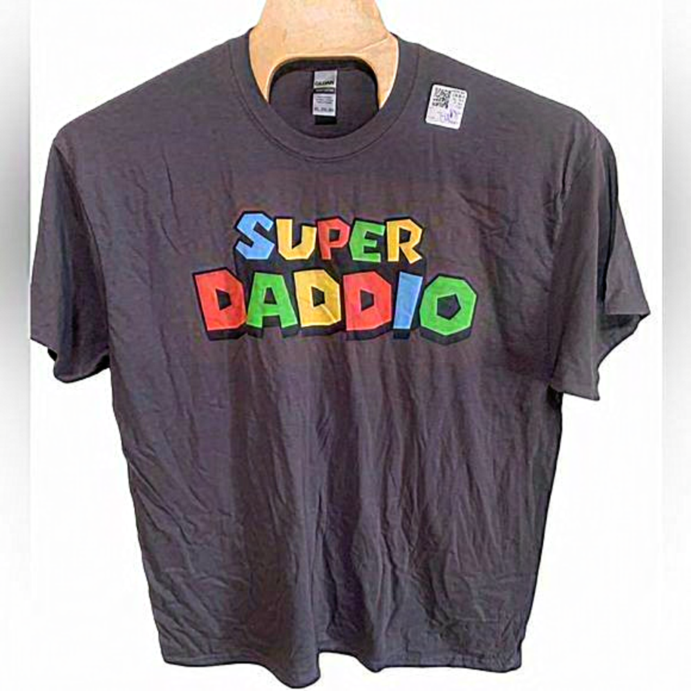 Super Daddio Mario Nintendo Shirt Fathers Day‎ 2XL shirt universal studios